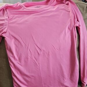 Cuddl Duds Pink Crew Neck Top